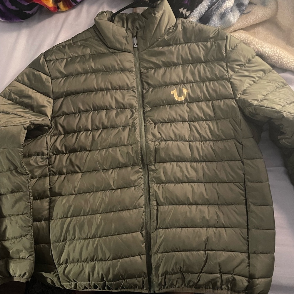 True religion green puffer